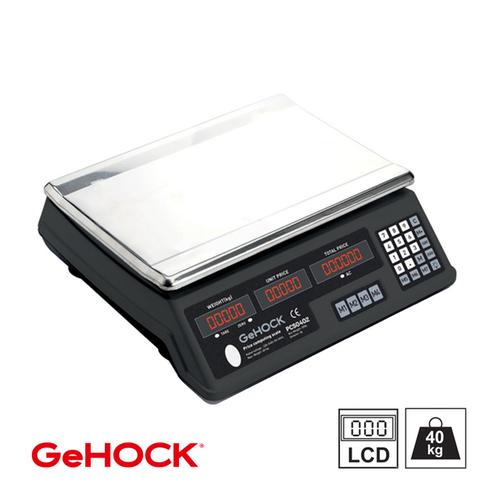 Ψηφιακή Επιτραπέζια Ζυγαριά έως 40kg Μαύρη GeHOCK PCS0402