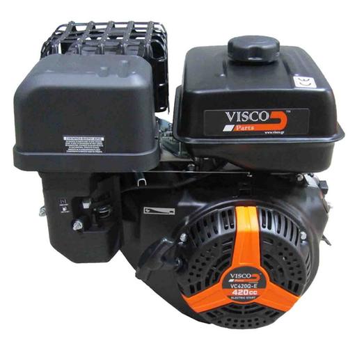 Κινητήρας βενζίνης με μίζα & χειρόμιζα σφήνα Φ25mm 15HP 420cc VISCO VC420Q-E / έως και 12 άτοκες δόσεις