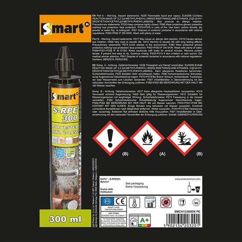 Ρητίνη πολυεστέρα γκρί 300ml SMART S-RPE300