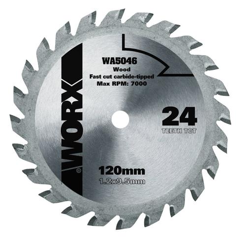 Λεπίδα κοπής ξύλου Φ120mm 24Τ TCT WIDIA WORX WA5046 (Συμβατά εργαλεία: WX427/WX429/WX423/WX426/WX523)