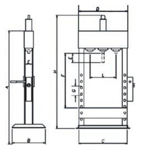 Πρέσσα συνεργείου 20T MULTI 80527 