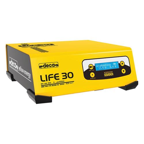 Φορτιστής μπαταριών μολύβδου WET, AGM, GEL και λιθίου LiFePO4 600W 230V DECA LIFE 30