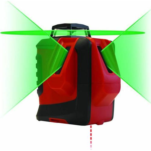Αλφάδι laser πράσινης δέσμης 360o πολλαπλών λειτουργιών καλυπτόμενης απόστασης 25-30m METRICA M61380
