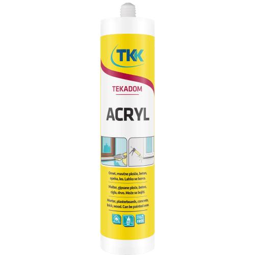 Ακρυλική μαστίχη λευκή 310ml TKK Tekadom Acryl