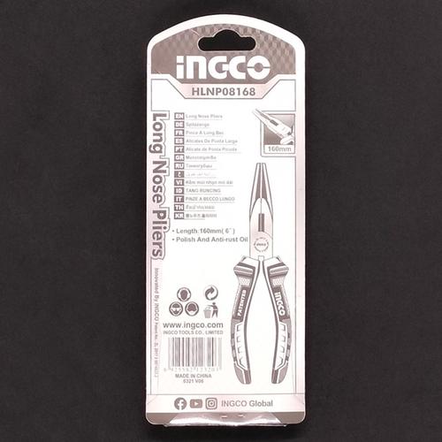 Basic Μυτοτσίμπιδο 160mm Ίσιο INGCO HLNP08168