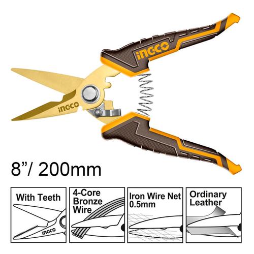 Ψαλίδι Πολλαπλών Χρήσεων 200mm INGCO HES0188