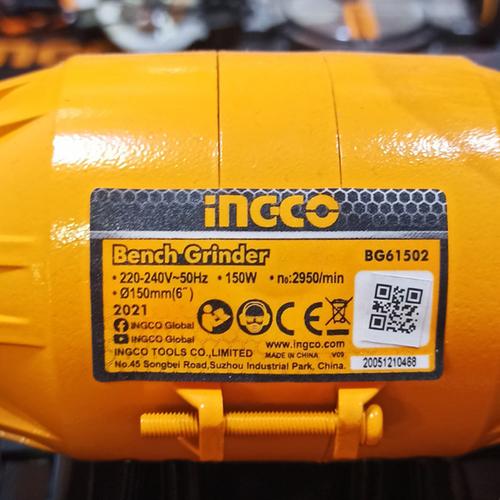 Ηλεκτρικός Δίδυμος Τροχός Πάγκου 150W INGCO BG61502