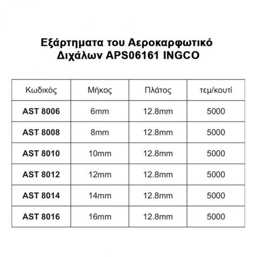 Αεροκαρφωτικό Διχάλων INGCO APS06161