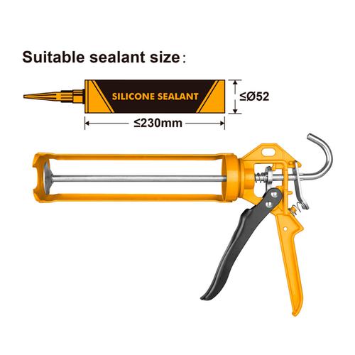Πιστόλι Σιλικόνης 9" INGCO HCG1709
