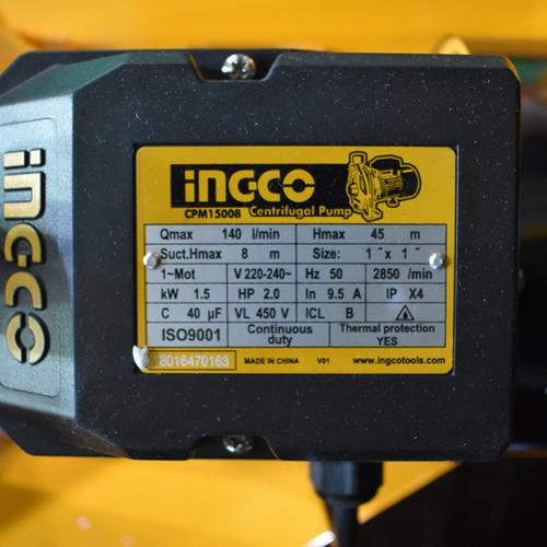 Φυγοκεντρική Αντλία Νερού 1500W INGCO CPM15008 