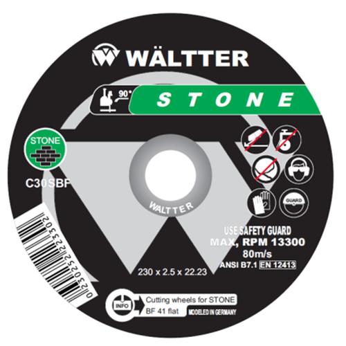 Δίσκος Κοπής Πέτρας (Δομικών) 125 x 2.5 mm WALTTER 1252522 