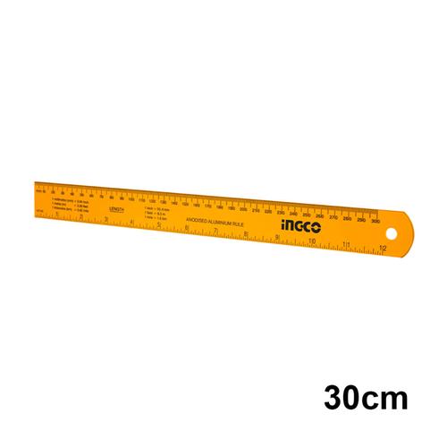 Χάρακας - Ρίγα Αλουμινίου 30cm INGCO HSR23002 