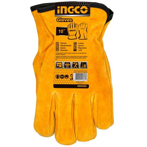 Γάντια Δερμάτινα Μόσχου XL INGCO HGVC02-XL 