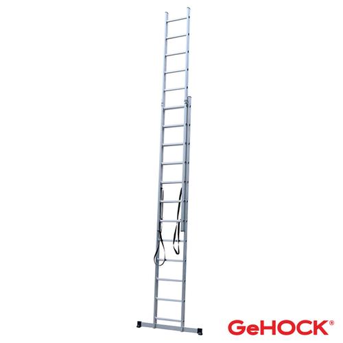 Διπλή Σκάλα Επεκτεινόμενη Αλουμινίου 2 x 12 Σκαλοπάτια GeHOCK 59-010295212