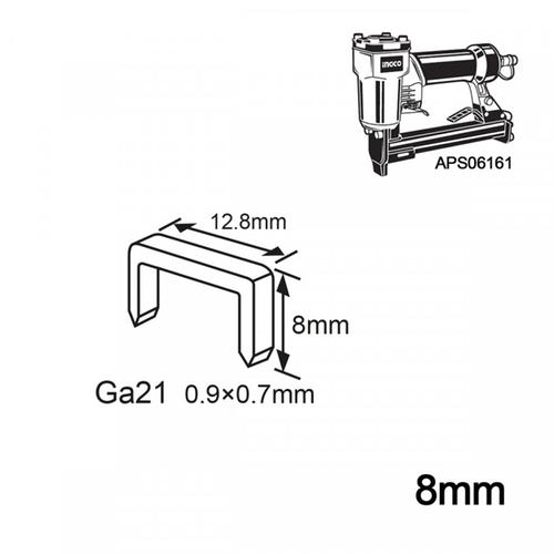 Εξαρτήματα Αεροκαρφωτικού Διχάλων APS06161 8mm x 12.8mm INGCO AST21082