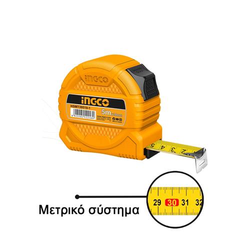 Μέτρο ρολλό μετρικό 5m x 19mm INGCO HSMT39519-1