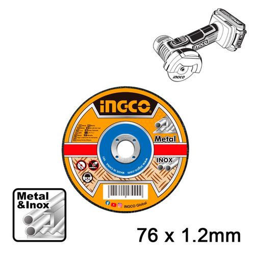 Δίσκοι Κοπής Σιδήρου/inox 76mm x 1.2mm INGCO MCD30176