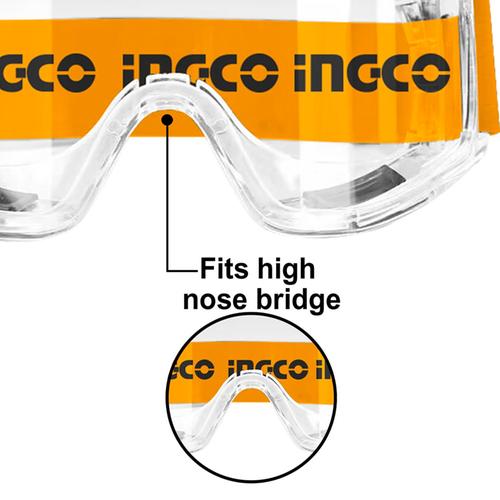 Γυαλιά Εργασίας με Οπτικό Πεδίο 180° INGCO HSG10