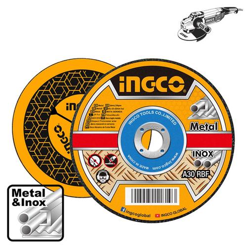 Δίσκοι Κοπής Σιδήρου inox 180mm x 1.6mm INGCO MCD161801