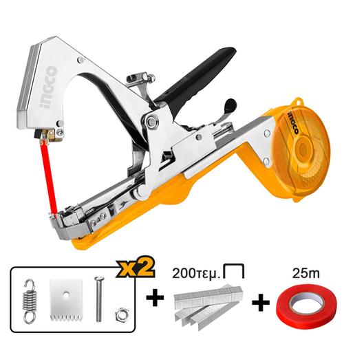 Δετικό -Συρραπτικό Φυτών Μεταλλικό 0-50mm INGCO HPTM1258
