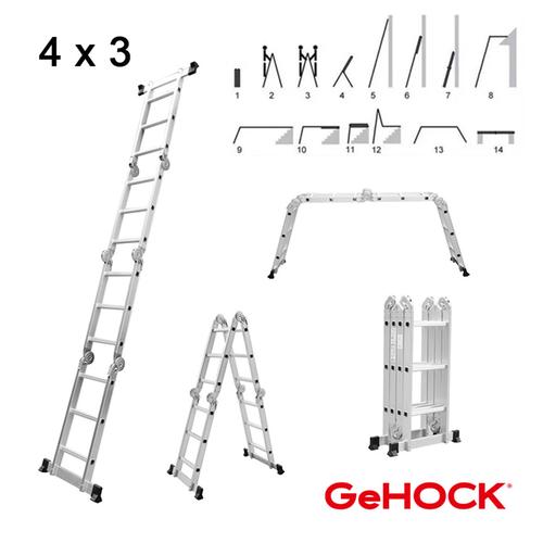 Πολυμορφική Σκάλα Αλουμινίου 4 x 3 GeHOCK 9351370