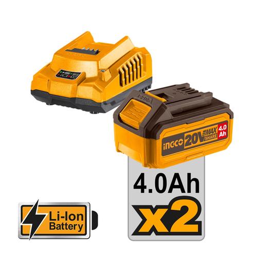 Μπουλονόκλειδο κρουστικό μπαταρίας 20V 850-1000 Nm 2x4Ah INGCO CIWLI2085