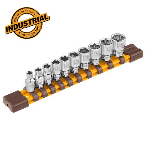 Καρυδάκια 5-14mm 1/4" σετ 10 τμχ INGCO HKTS14103
