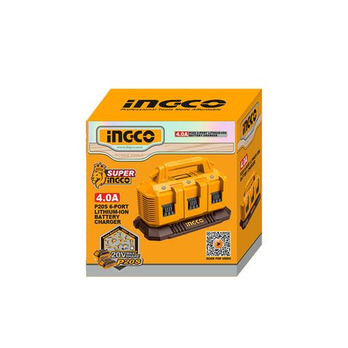 Ταχυφορτιστής 6 Θέσεων 6x20V 4A INGCO FCLI2064