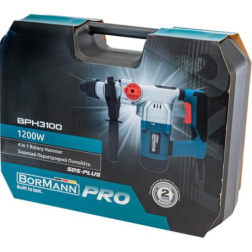 Κρουστικό Σκαπτικό Ρεύματος 1200W με SDS Plus BORMANN PRO BPH3100 / εώς και 3 Άτοκες Δόσεις