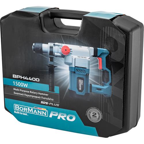 Κρουστικό Σκαπτικό Ρεύματος 1500W με SDS Plus BORMANN PRO BPH4400 / εώς και 3 άτοκες δόσεις