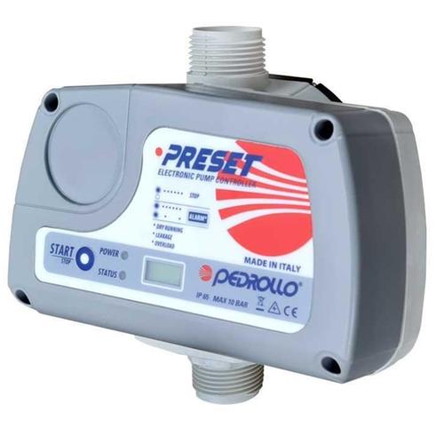 Ελεγκτής ροής ηλεκτρονικός πλήρως ρυθμιζόμενος 2HP 0,8-9bar Ιταλίας PEDROLLO PRESFLO PRESET 108.134