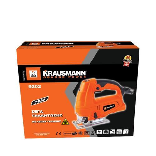 Σέγα Με Ρυθμιζόμενη Ταχύτητα Και Λέιζερ 710W KRAUSMANN 9202