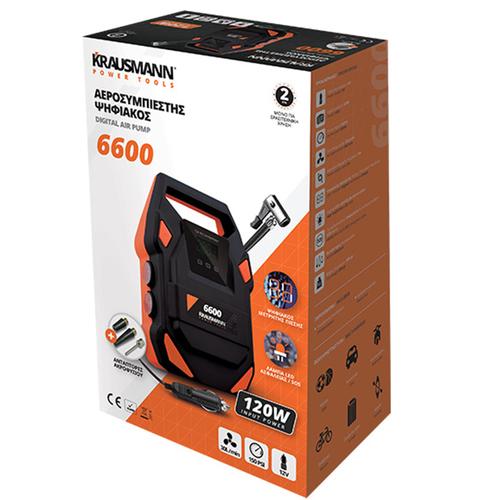 Αεροσυμπιεστής Ψηφιακός 12V-150PSI KRAUSMANN 6600