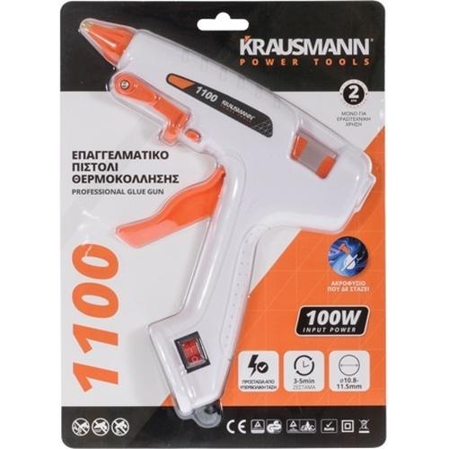 Επαγγελματικό Πιστόλι Θερμοκόλλησης 100W KRAUSMANN (1100)