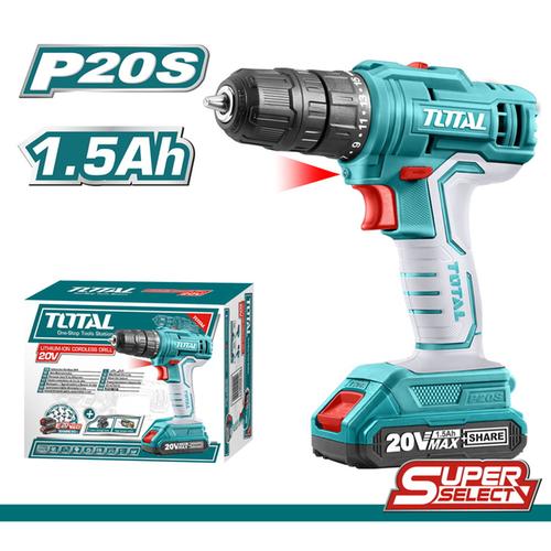 TOTAL ΔΡΑΠΑΝΟΚΑΤΣΑΒΙΔΟ ΜΠΑΤΑΡΙΑΣ ΛΙΘΙΟΥ 20V / 1.5Ah / 45Nm (TDLI20011)
