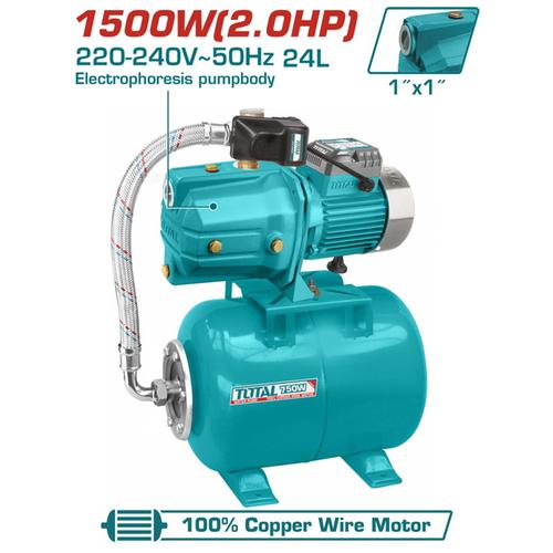 TOTAL ΠΙΕΣΤΙΚΟ ΝΕΡΟΥ 1.500W (TWP415006) / έως και 6 άτοκες δόσεις