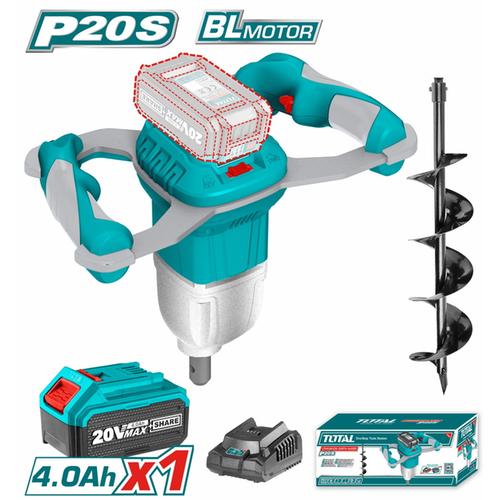 TOTAL ΕΠΑΓΓ. ΓΕΩΤΡΥΠΑΝΟ-ΤΡΙΒΕΛΑ ΜΠΑΤ. Li-ion 20V / 4Ah / 1 ΜΠΑΤΑΡΙΑ (TEALI208011)