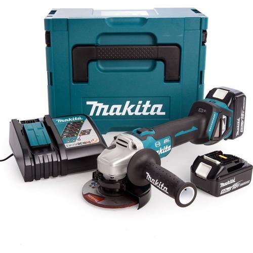 Γωνιακός Τροχός Makita 18V Li-Ion Brushless σε Makpac DGA513ZJ