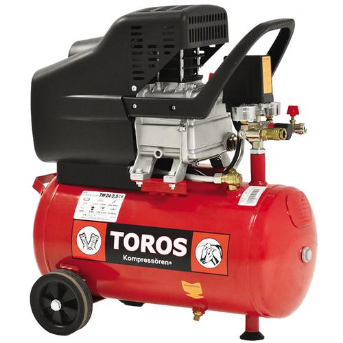 Αεροσυμπιεστής Μονομπλοκ Λαδιού 24Lt. 2.5Hp TOROS 40137 