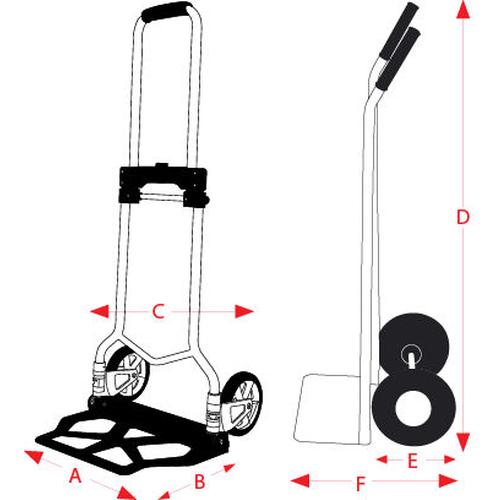 Καρότσι Μεταφοράς 90kg EXPRESS 631421